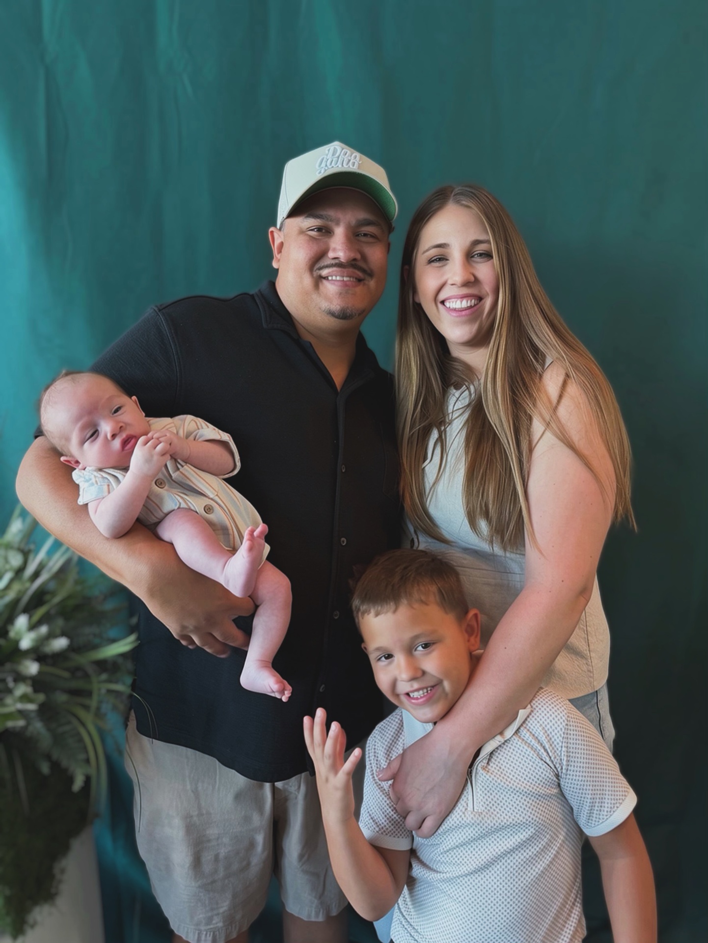Chris Serra with his wife Aubree and their two sons in Sacramento.