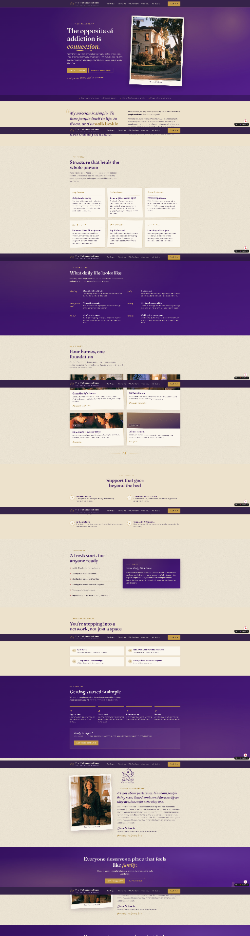 Patrick's Foundation Homes website, built by Distinguished Creative Co.